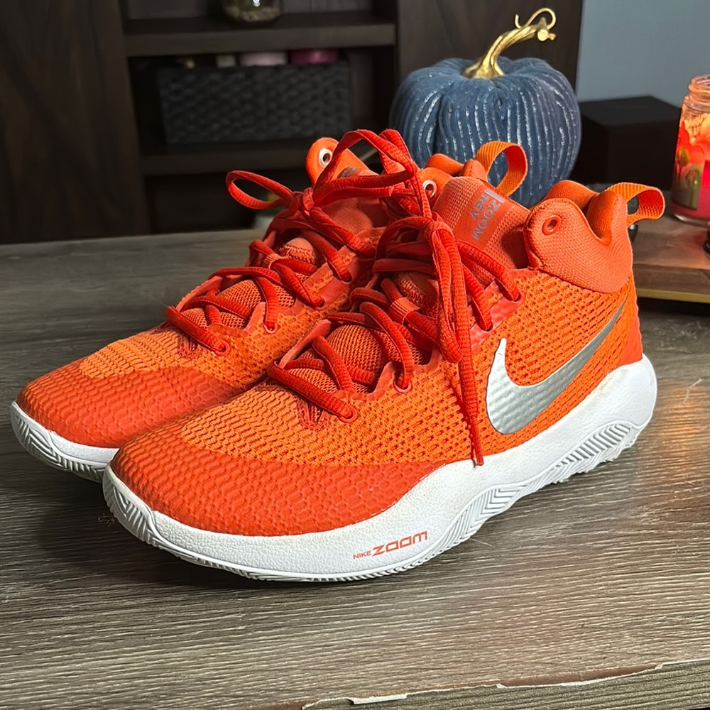 Nike Zoom Rev Basketball Shoes Orange Mens 8